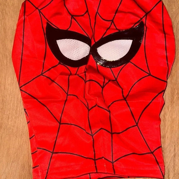 SPIDER-MAN BODYSUIT COSTUME COSPLAY HALLOWEEN MASK DRESS UP SIZE 8 - Picture 6 of 6